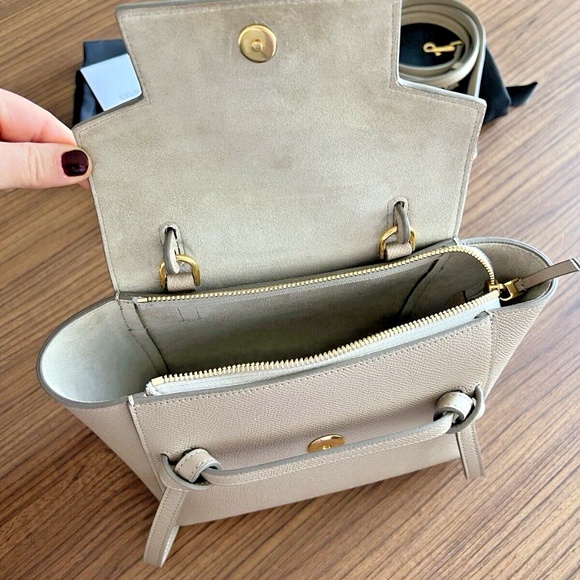 Authentic Celine Nano Belt Bag In Taupe - Picture 8 of 14